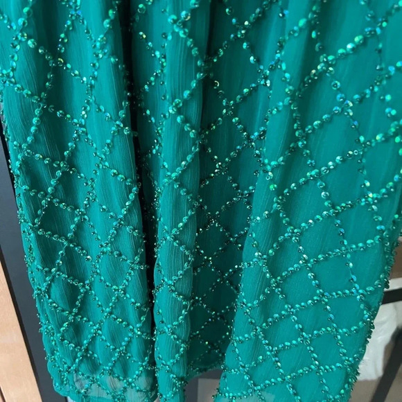 Show Me Your Mumu emerald mini sequin dress belt cocktail eras sparkly twilight - Picture 7 of 9